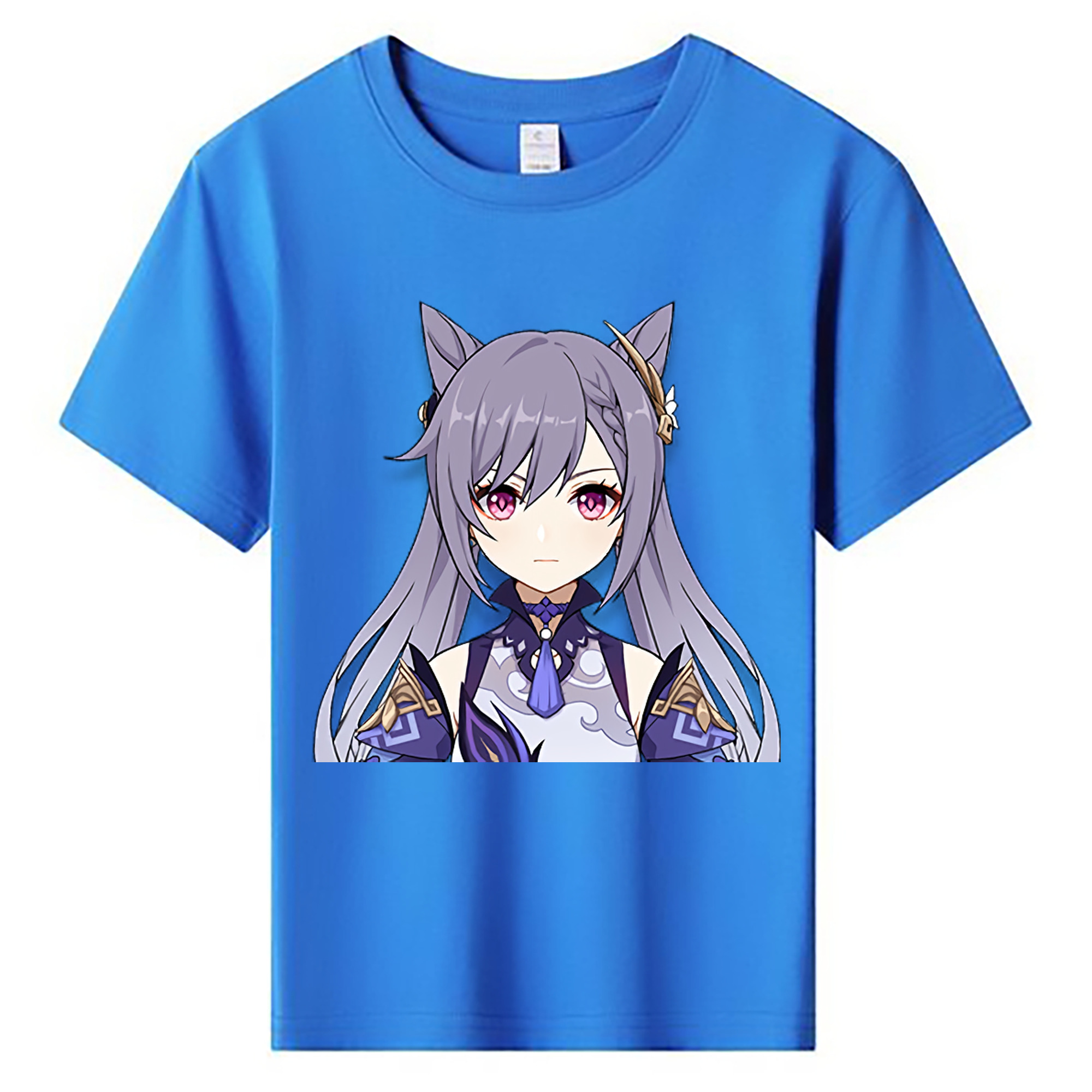 げんし神 刻晴 こくせい genshin Kokusei 綿100％キッズTシャツ（フロントプリント）